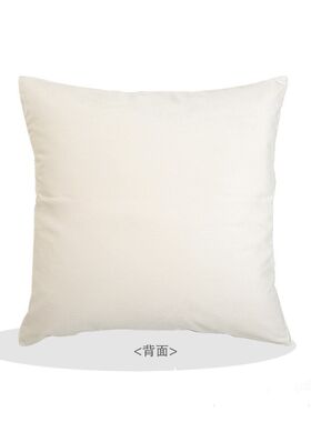 蓝色牡丹花十字绣抱枕新款中式植物花卉客厅沙发靠枕套手工自己绣