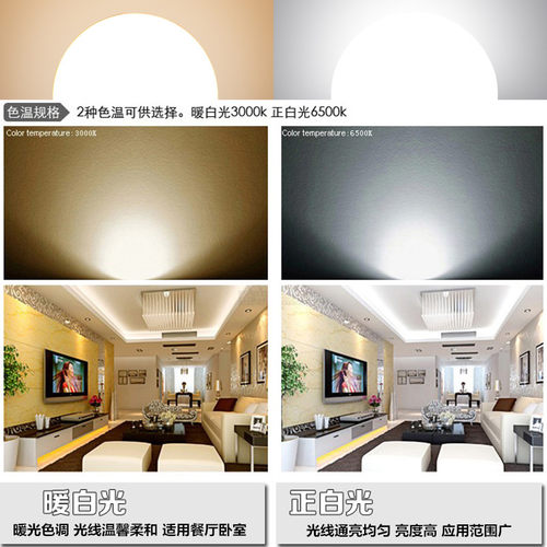 超亮led三色变光玉米灯泡e27e14大小螺口蜡烛泡台灯吊灯节能光源