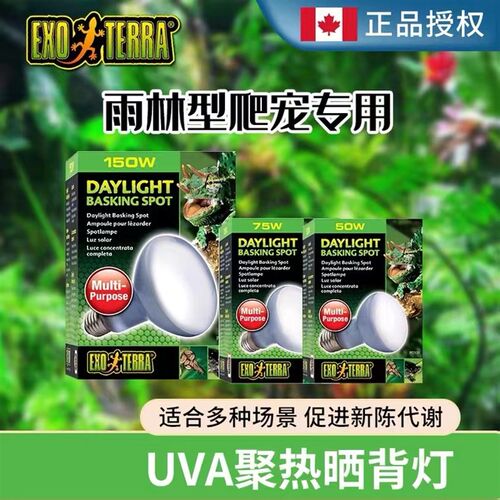 希瑾陆龟水龟爬虫 UVA日灯加热灯西谨日光灯蜥蜴白天加温晒背灯泡