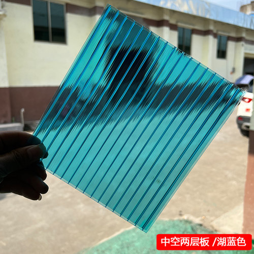 pc阳光板透明雨棚车棚户外隔热采光中空心聚碳酸酯遮阳婚庆家具板