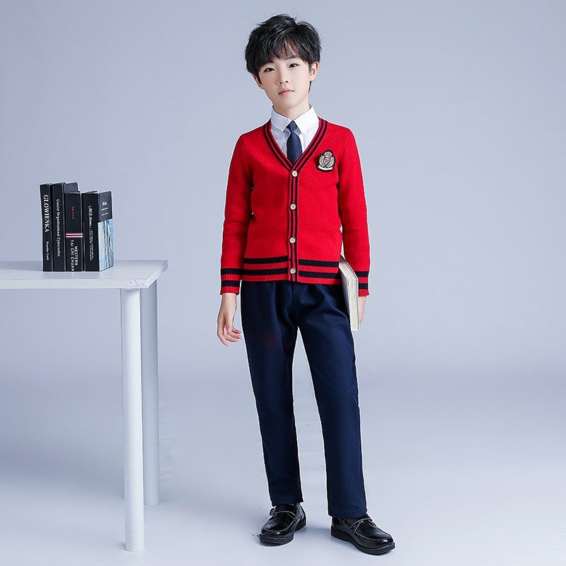 中小学生校服大合唱服装朗诵班服幼儿园服春冬装英伦风儿童演出服