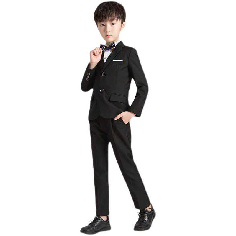 男童西装套装走秀钢琴演奏休闲花童儿童礼服英伦风小主持人正装