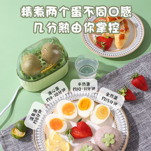 新款煮蛋器蒸蛋器家用小型迷你多功能蒸蛋煮鸡蛋机宿舍煮蛋神器