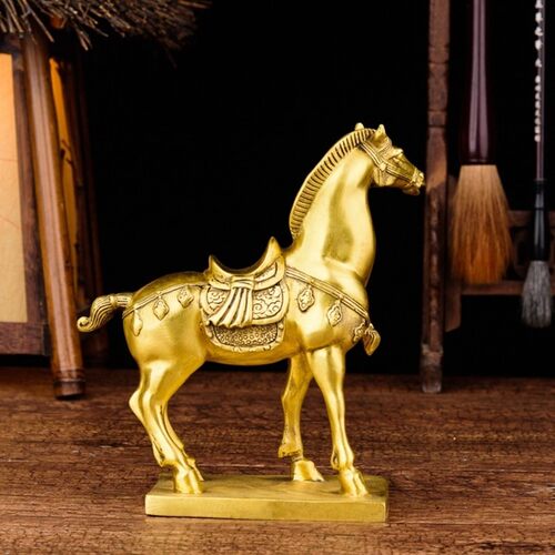 纯铜马摆件马到成功唐马铜马工艺品摆设招财家居装饰品礼品摆设