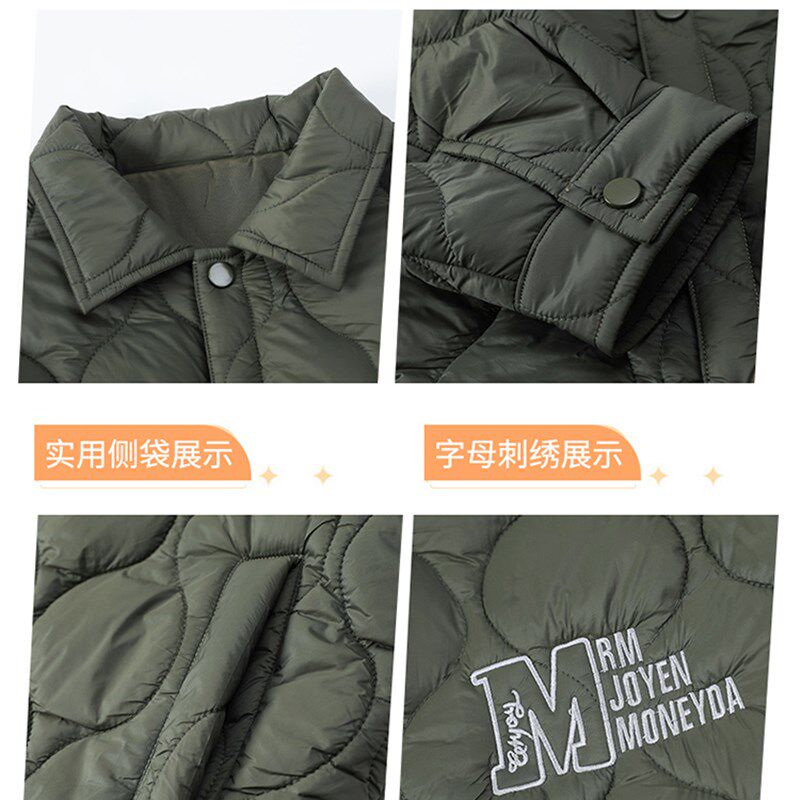 胖女童轻薄棉衣儿童秋冬加肥加大中大童棉服内胆夹棉夹克大码外套