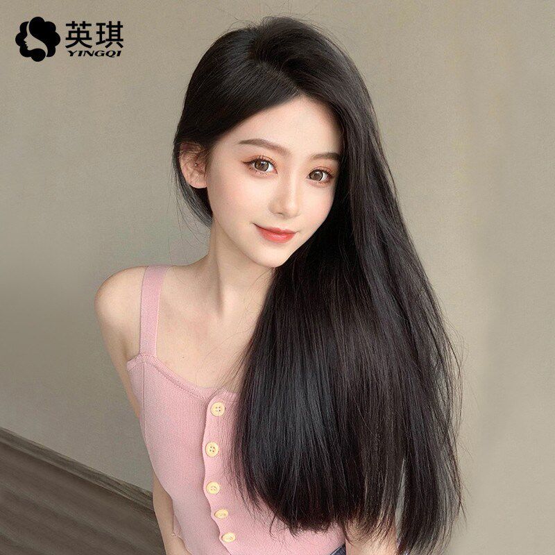 u型假发女长发长直发真人发丝一片式接发片增发量隐形自然半头套