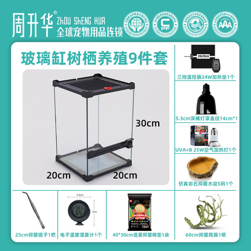 爬虫缸爬宠生态造景缸矮玻璃缸蛇树蛙角蛙蜘蛛守宫蜥蜴乌龟雨林缸