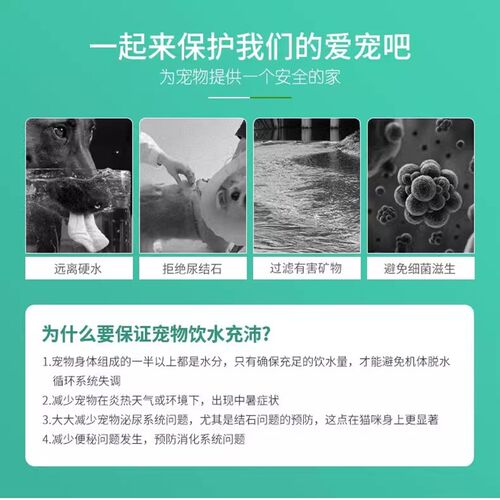 适用于陶瓷猫咪宠物饮水机滤芯无线自动循环喂水器配件流动过滤棉