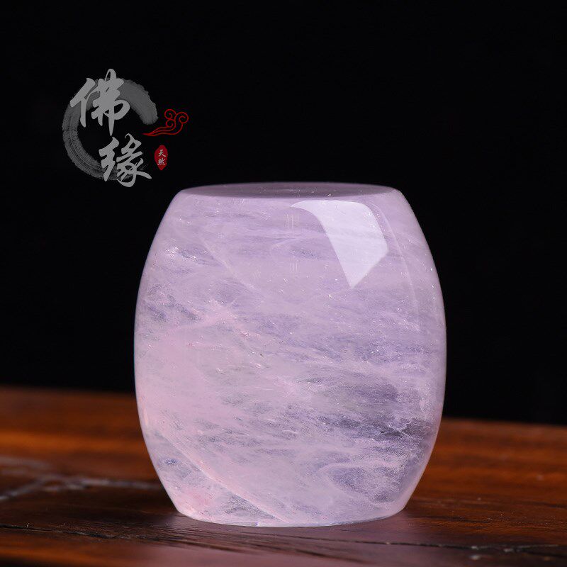 原矿石材粉水晶盖置紫砂壶盖托杯托盖碗托茶盘摆件茶宠干泡茶具