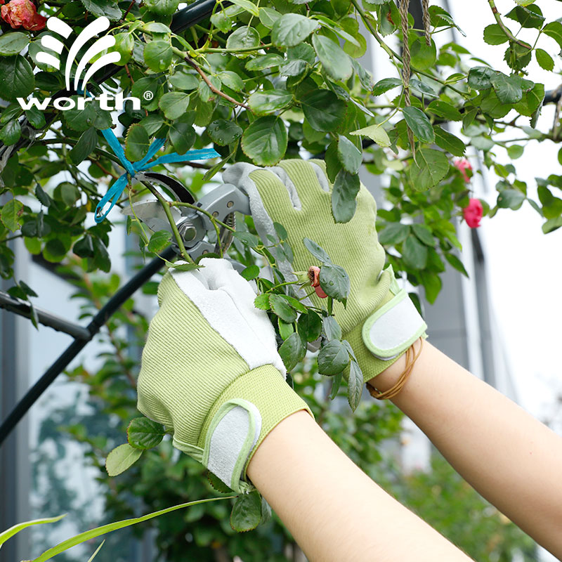 沃施worth园艺月季防刺手套花店玫瑰修剪防扎花园种花拔草护手