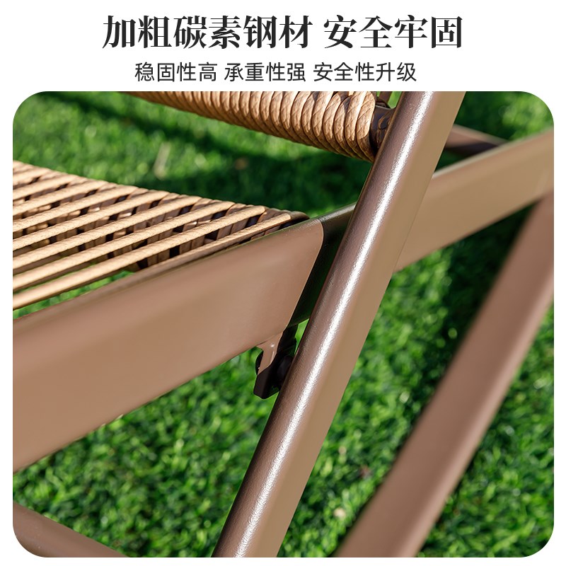 摇椅藤编躺椅阳台休闲桌椅靠背沙发椅可躺可睡庭院藤椅户外摇摇椅
