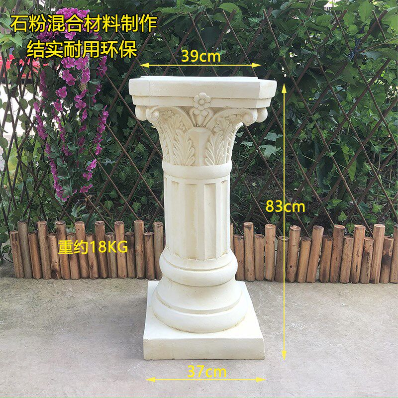 欧式复古厚重罗马柱别墅庭院花园橱窗影楼装饰落地大摆件道具户外