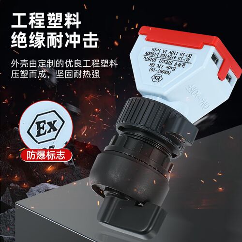 防爆防腐旋钮G8097转换开关二档三档自复式银点16A两常开常闭带EX
