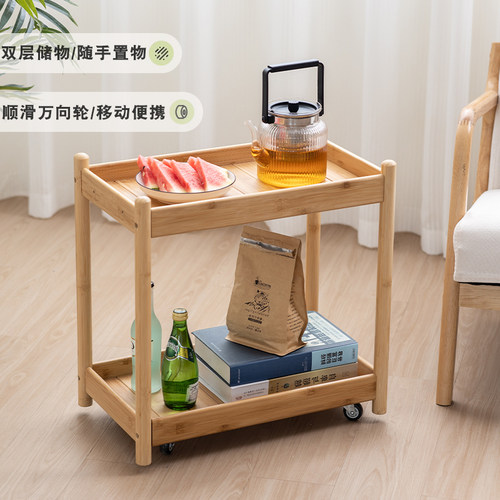 客厅小推车可移动边几家用小茶几宿舍置物车沙发边柜零食收纳角几