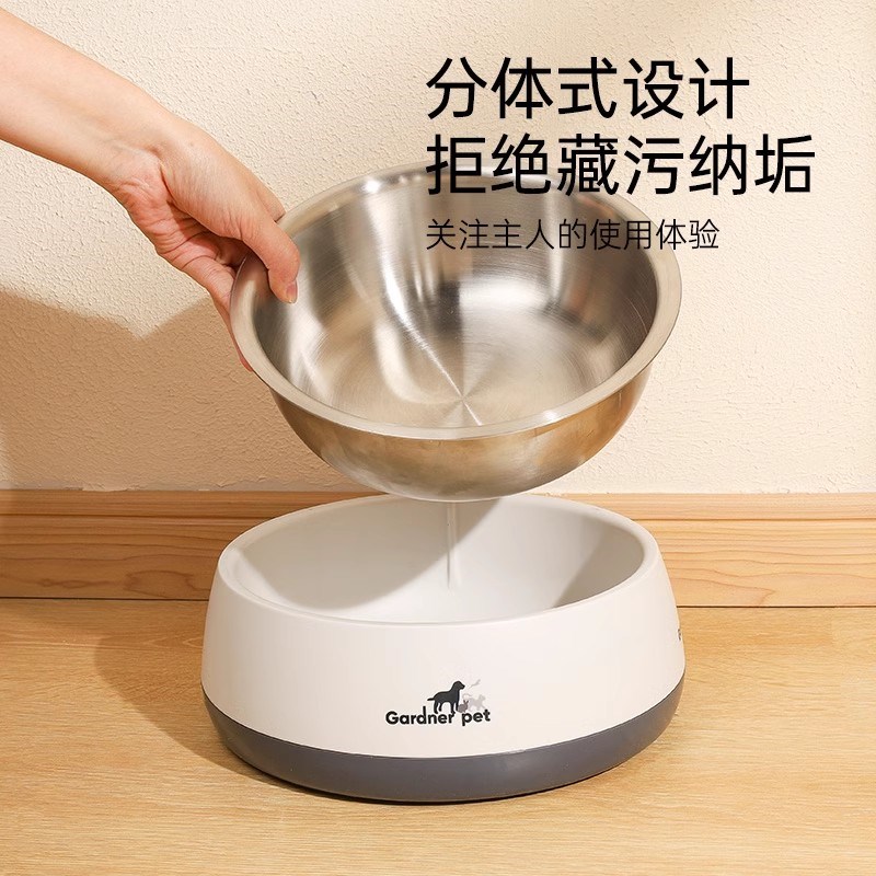 不锈钢狗碗狗狗食盆喝水碗加厚防打翻狗粮碗饭盆专用猫咪宠物用品