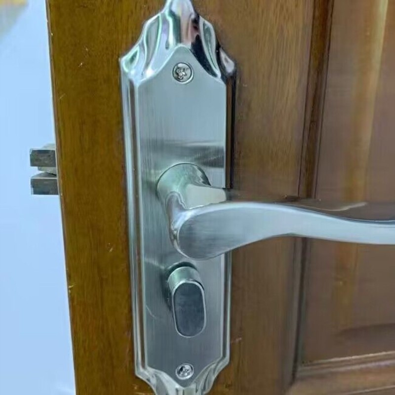 单舌门锁家用通用型卧室房间室内房门木门锁具门把手手柄老式换锁