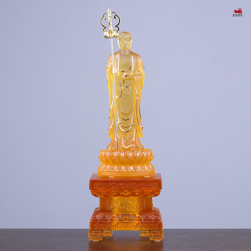 琉璃正方形莲花台八吉祥佛像底座摆件药师佛观音加高供奉寺院射灯