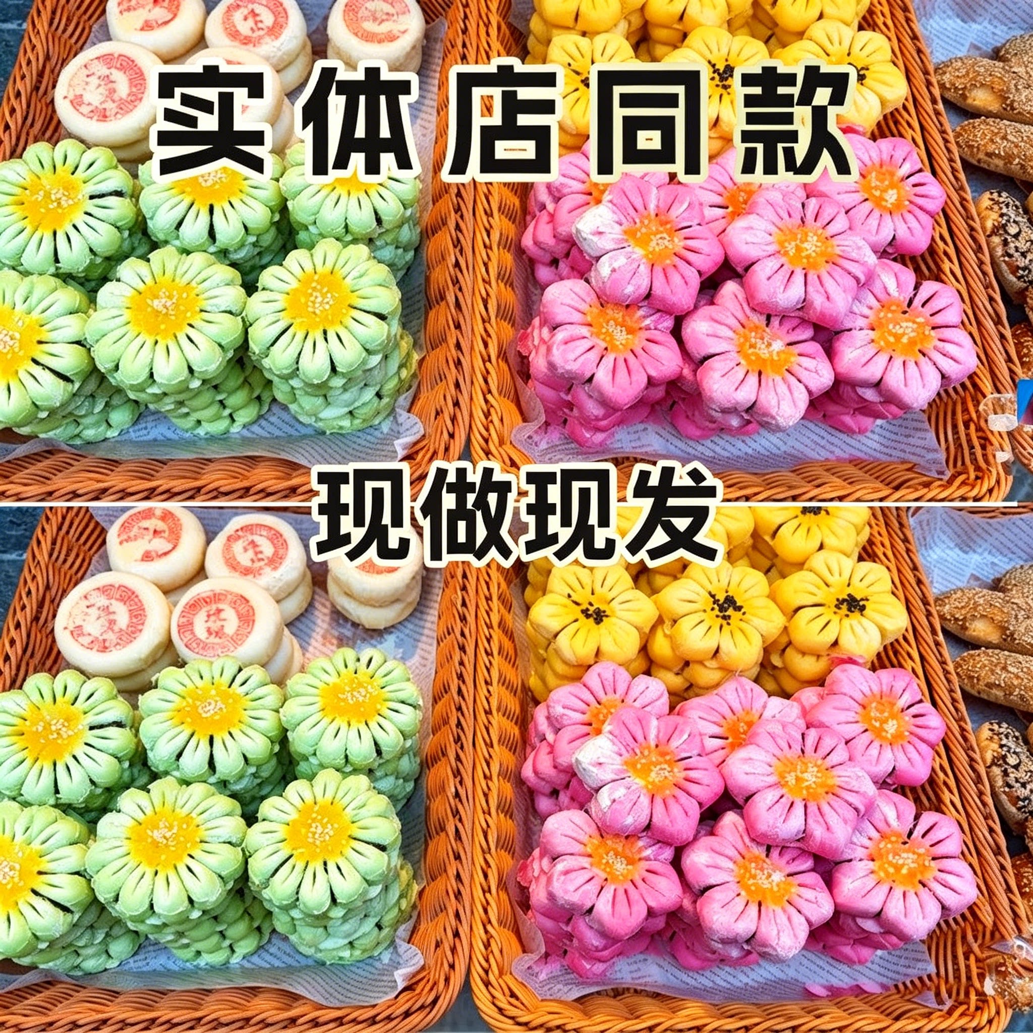 【非遗糕点】桃花酥花式糕点山楂酥特产桃花小吃点心零食传统茶点