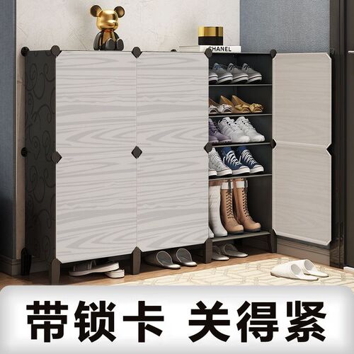 鞋柜门口架子多层收纳2024神器全封闭大容量防尘家用简易鞋架欧式