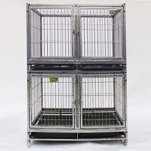 多层双层三层中小型犬宠物狗笼子猫笼泰迪比熊子母笼带隔断可叠加