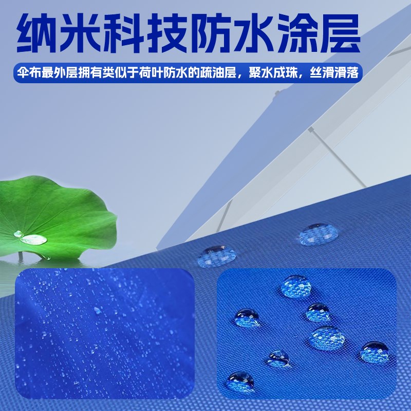 四方大伞遮阳伞太阳伞大型户外摆摊专用雨伞庭院伞做生意的防晒伞