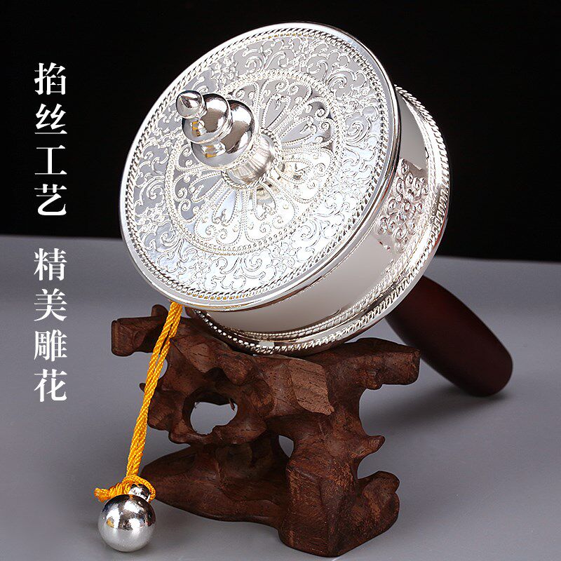 家用多款可选手摇转动合金手摇转动筒西藏式器具摆件客厅家居纪念