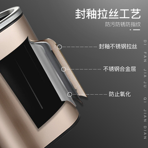 科灵不锈钢垃圾桶无盖窄缝北欧压圈家用轻奢厨房客厅卧室厕所大号