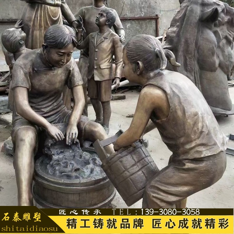 古典神话人物雕塑神农氏炎帝黄帝伏羲雕像广场大型铜雕人像定制