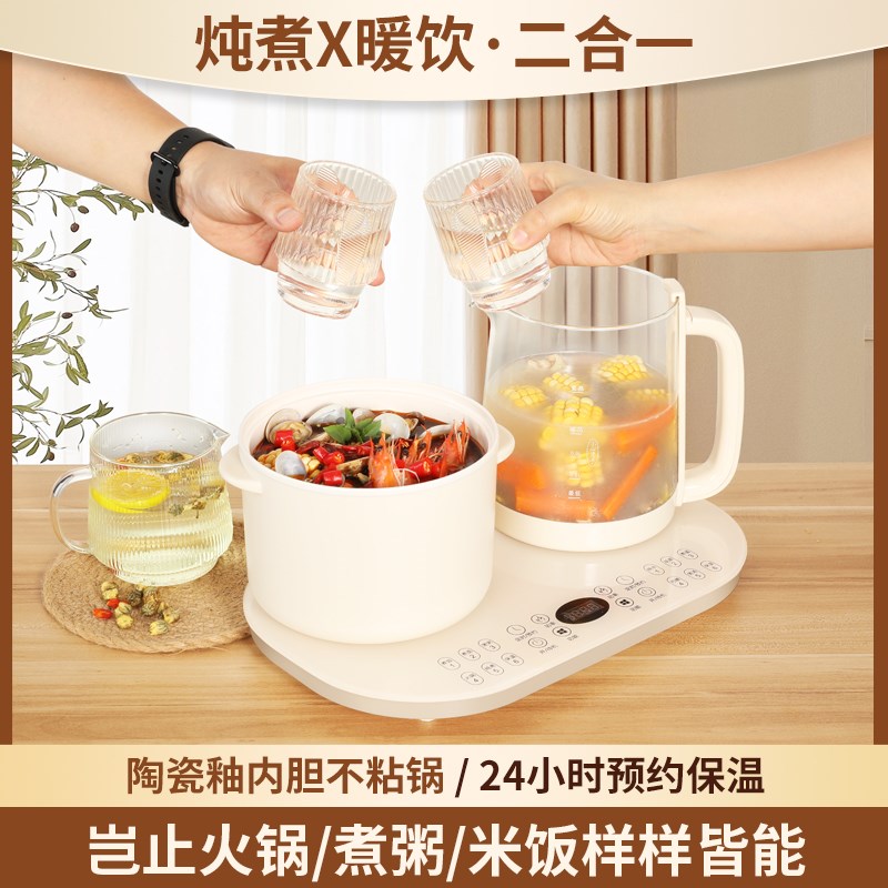 正迈多功能养生壶套装 花茶黑茶煮茶器烧水壶保温壶炖煮火锅套装