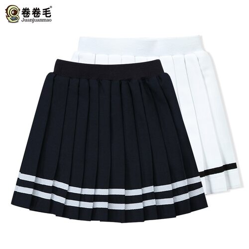 儿童春秋季短裙夏装裙子女童装英伦学院风半身裙小学生校服百褶裙
