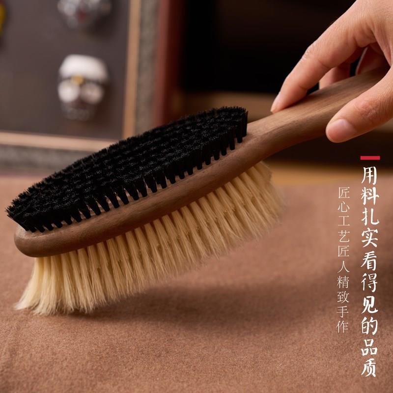 猪鬃毛除尘扫把刷子大衣防毛球刷扫床神器抚平毛絮护理刷清洁扫帚