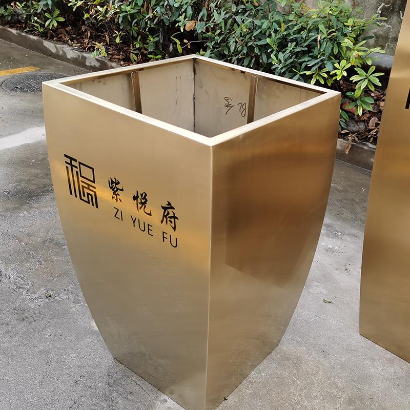 户外花盆 弧形花箱 LOGO 广场花钵 餐厅隔断 店面装饰 园林景观