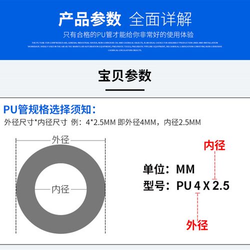 森田PU气管8X5防爆8mm4/6/10/12/16/14气泵空压机透明管气动软管
