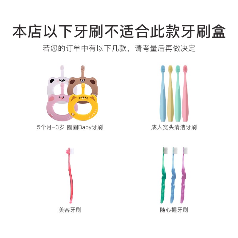 Ci牙刷盒便携式收纳牙具盒透明带透气孔日式简约旅行出差牙膏姐姐图片