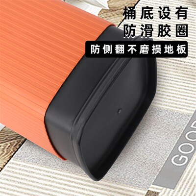 双层加厚款垃圾桶家用新中式风高颜值方形大号纸篓客厅卧室直投桶