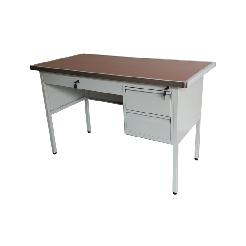 1米铁皮电脑桌1.2米金属钢质办公台单人办公桌工厂职员工作桌定制