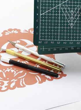 唐氏剪纸套装刻剪纸工具套装初学者初学手工雕刻刀垫板刻板纸剪刀