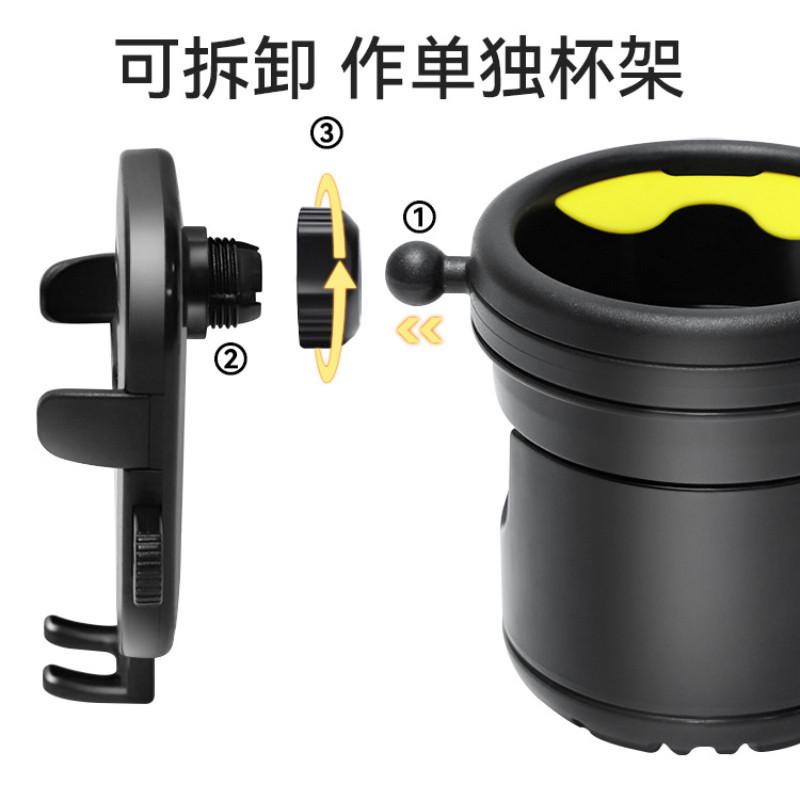 三合一多功能婴儿车杯架推车奶瓶架带手机架可旋转通用款稳固耐用