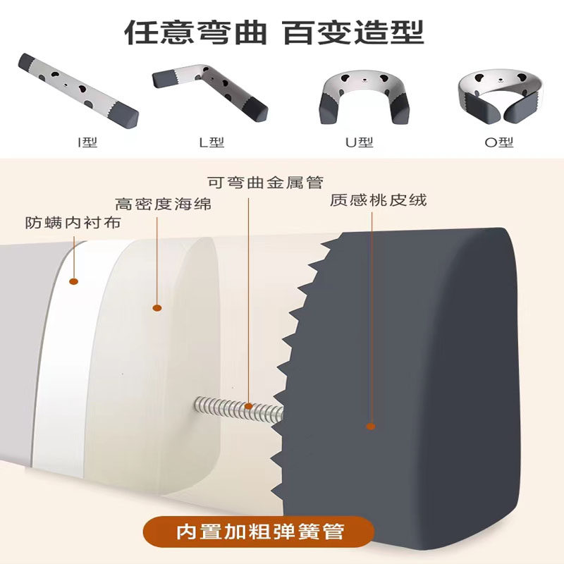 床围栏宝宝防摔撞护栏婴儿床边床围儿童通用软包床尾安全防掉神器