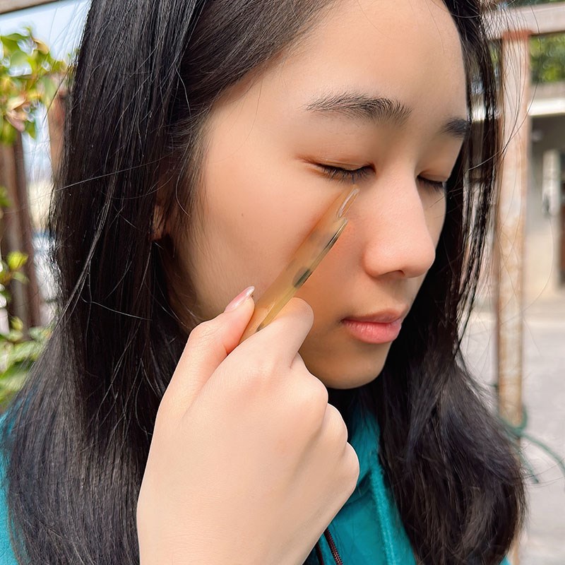 白水牛角刮痧面部专用板眼部脸部经络美容按摩提拉神器全身通用