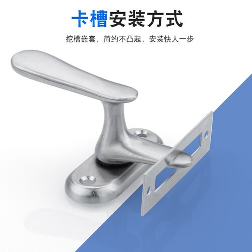 304不锈钢明装插销门窗旋转门扣高低脚插销锁木门门栓锁扣执手锁