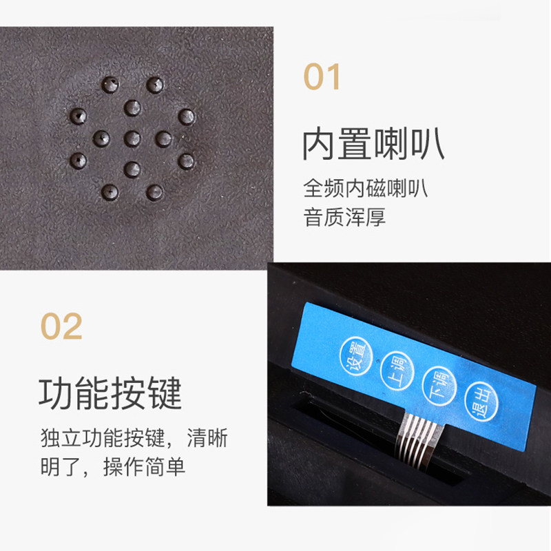 门铃新款数码万年历挂钟电子钟表日历夜光静音简约时尚家用节气
