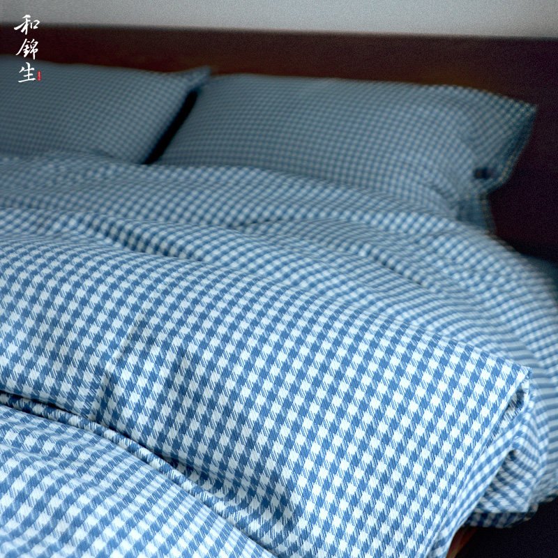 秋冬加厚怀念纯棉全棉老粗布牀上四件套牀品套件