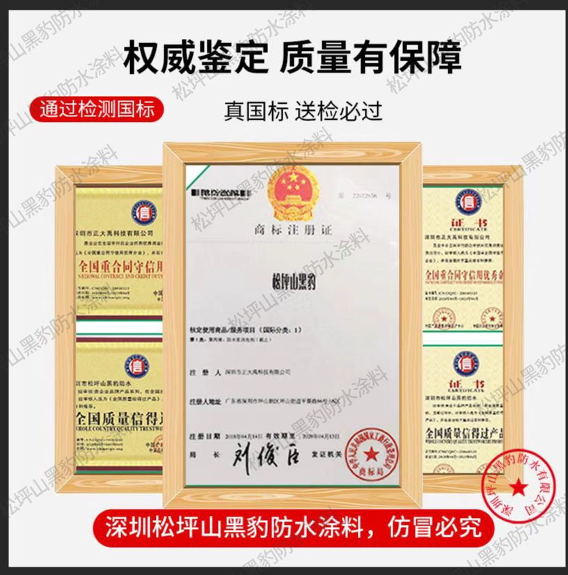 黑豹透明防水胶外墙窗台免砸砖专用材料防水涂料房屋墙面漏水补漏