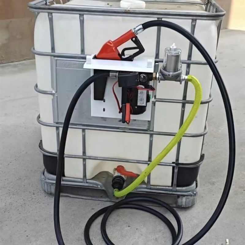 柴油电动抽油泵12V24V220伏全自动大功率加油枪挂式计量加油机