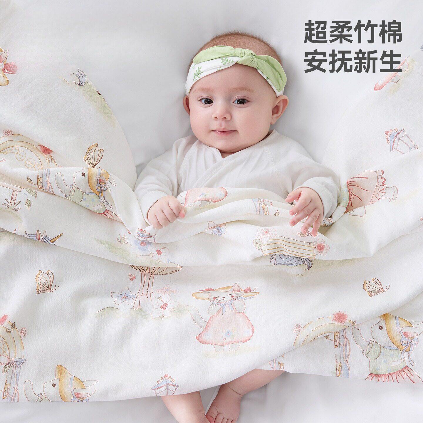 包单初生婴儿四季宝宝防惊跳包巾新生春夏纱布盖毯产房抱被