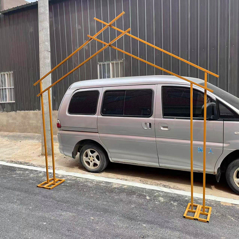 新款婚庆道具浪漫爱情小屋五边形拱门婚礼装饰舞台铁艺背景屏风