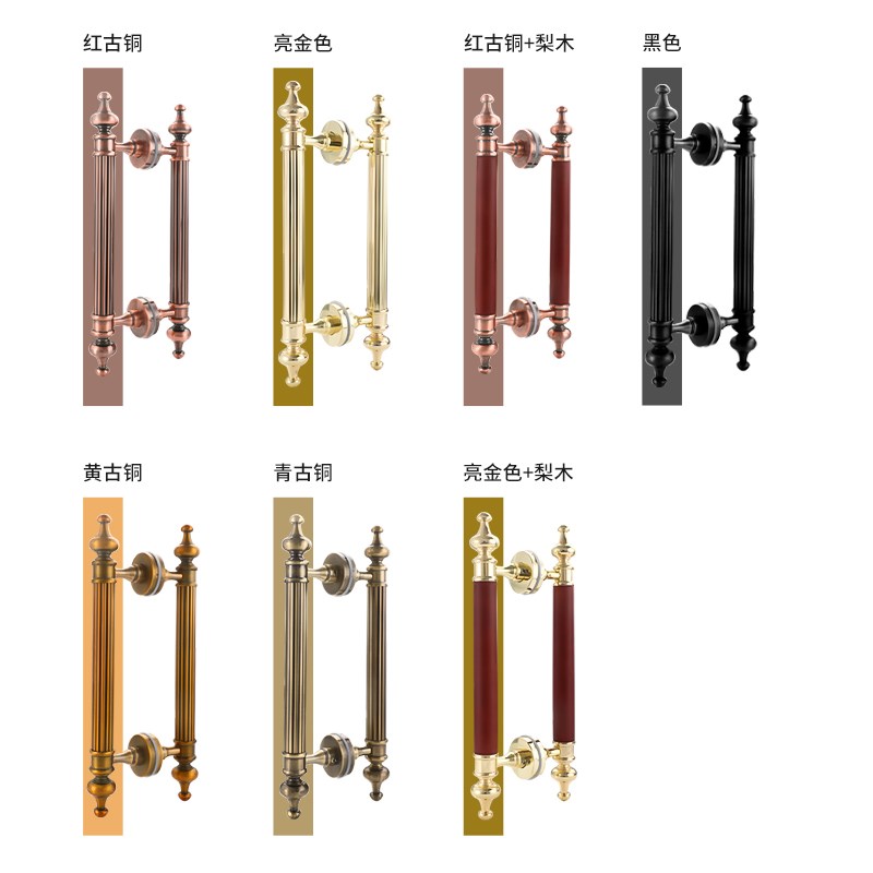 不锈钢欧式仿古明装中式大门把手酒店房门KTV 玻璃门木门对装拉手
