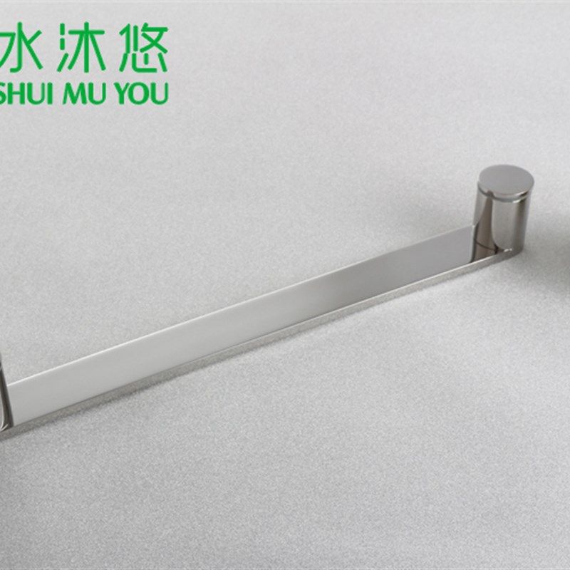 水沐悠玻璃拉手不锈钢 淋浴房浴室互移门把手L41C镜钢拉丝实心款