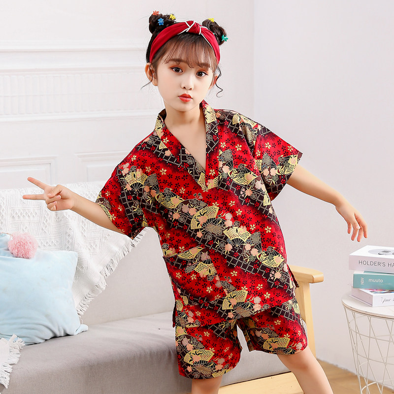 儿童汗蒸服大童睡衣家居服2024新款洗浴浴服按摩服男童女童桑拿服图片
